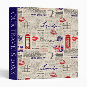 Classeur Motif de journal de Londres