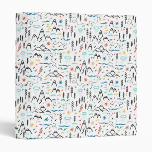 Classeur Motif de montagne