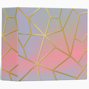 Classeur Motif de mosaïque géométrique assez en pastel