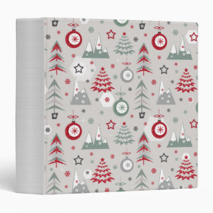 Classeur Motif de Noël d'hiver.