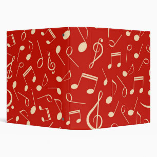 Classeur Motif de notes musicales