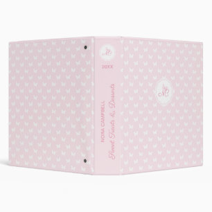 Classeur Motif de papillon rose vif