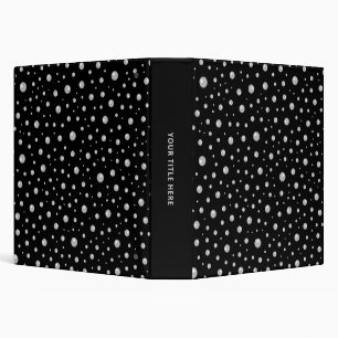 Classeur Motif de perle sur fond noir