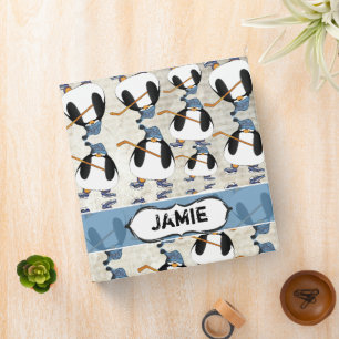 Classeur Motif de pingouin de hockey mignon et drô