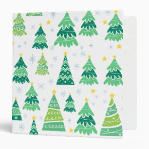 Classeur Motif de pins de Noël