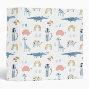 Classeur Motif de plaisir animal Doodle
