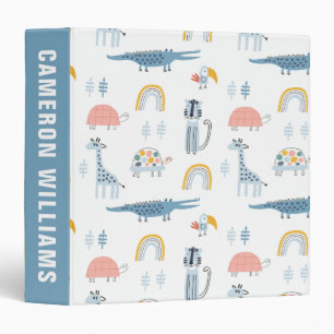 Classeur Motif de plaisir animal Doodle
