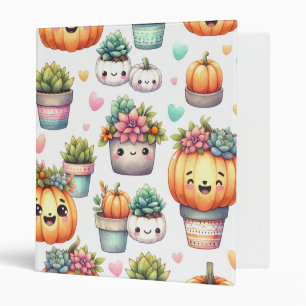 Classeur Motif de Planteur Succulent Citrouille mignon