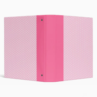Classeur Motif de point rose et blanc de polka
