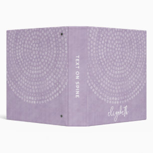 Classeur Motif de points Boho moderne nom de script rebond