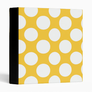 Classeur Motif de pois blanc jaune moderne
