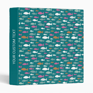 Classeur Motif de poisson vert pour enfants