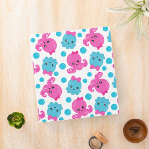 Classeur Motif de poulpe, poulpe mignonne, Animaux de mer