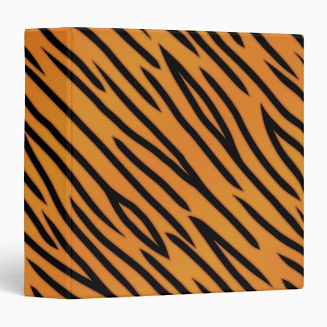 Classeur Motif de rayure de tigre (Devant/Côté)
