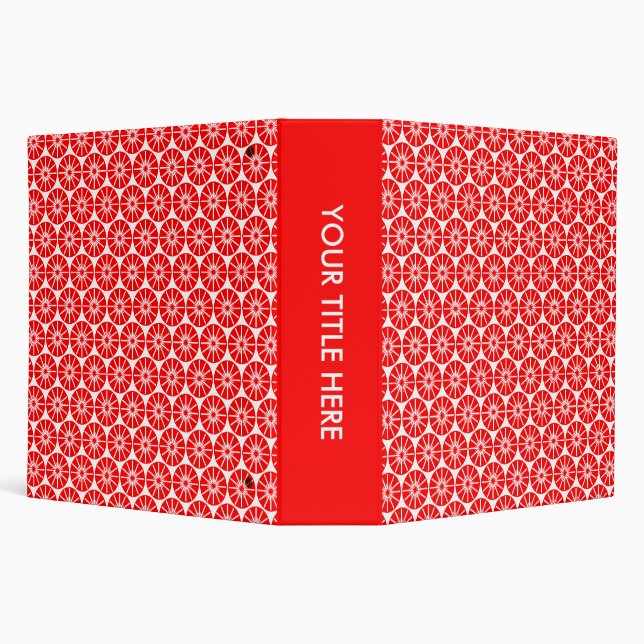 Classeur Motif de roue étoile (2.0) - Rouge et blanc (Arrière-plan)