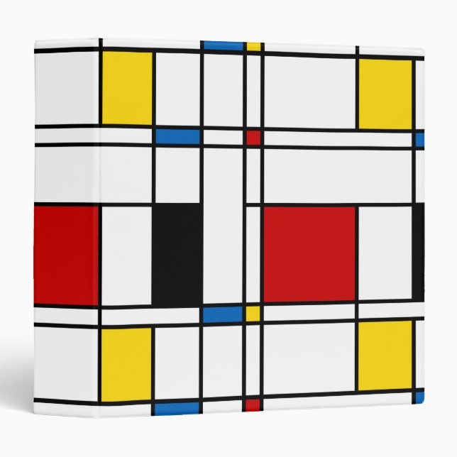 Classeur Motif de Stijl (Devant/Côté)
