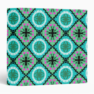 Classeur Motif de Suzani avec des motifs d'Ouzbékistan et