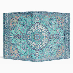 Classeur Motif de tapis bleu vintage