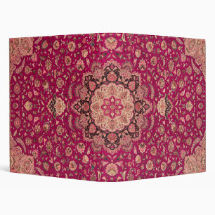 Classeur Motif de tapis floral persan vintage