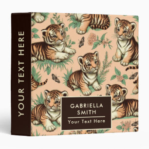 Classeur Motif de tigre de bébé Vintage