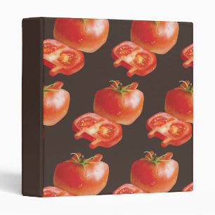 Classeur Motif de tomates fraîches : Art de cuisine rouge j