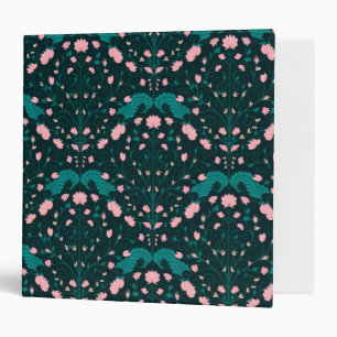 Classeur Motif de vigne florale vintage vert foncé