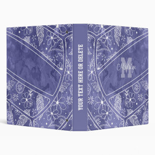 Classeur motif de volley-ball violet