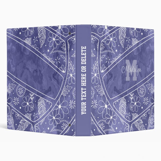 Classeur motif de volley-ball violet (Arrière-plan)