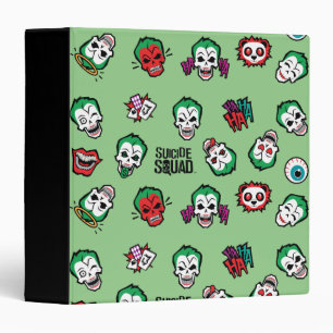 Classeur Motif d'Emoji de joker du peloton de suicide