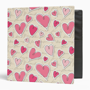 Classeur Motif des coeurs