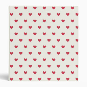 Classeur Motif des Coeurs rouges mignons