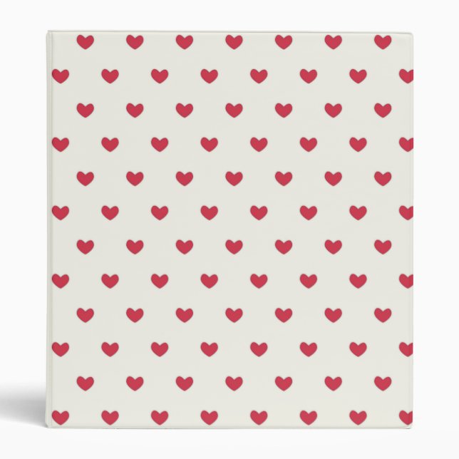 Classeur Motif des Coeurs rouges mignons (Devant)