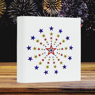 Classeur Motif des étoiles patriotiques