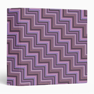 Classeur Motif d'escaliers à rayures mauve