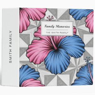 Classeur Motif d'Hibiscus Tropical Côtier (6)