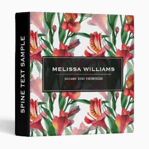 Classeur Motif d'illustration rouge et verte