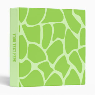 Classeur Motif d'impression de girafe en vert de chaux