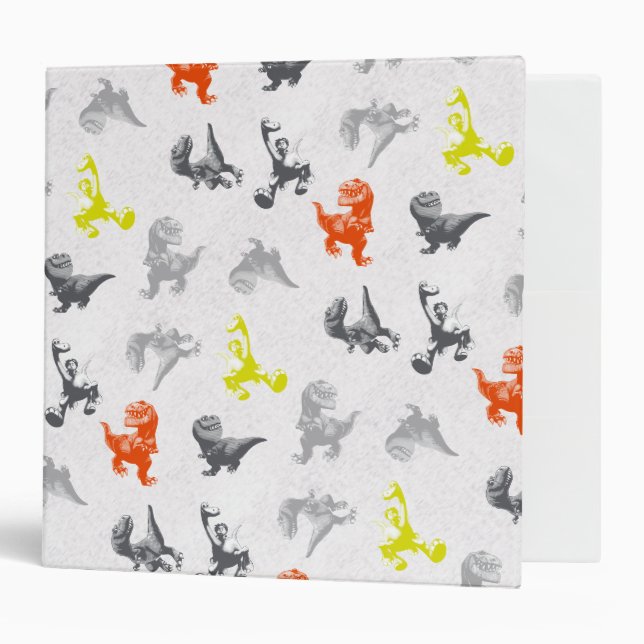 Classeur Motif Dino Silhouette (Devant/intérieur)