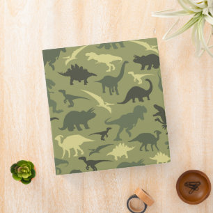 Classeur Motif Dinosaure, Silhouette Dinosaure, Dino Vert