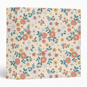Classeur Motif du jardin de fleurs de corail