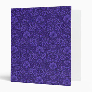 Classeur Motif élégant de damas violet vintage