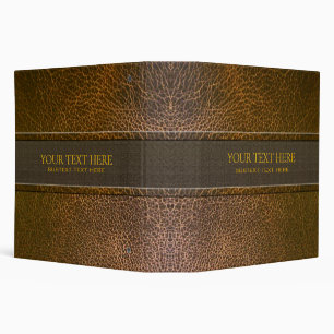 Classeur Motif en cuir Brown-Modèle