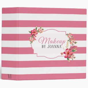Classeur Motif En Grandes Tailles Roses Et Blanches