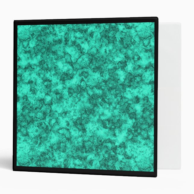 Classeur Motif en marbre clair turquoise (Devant/intérieur)