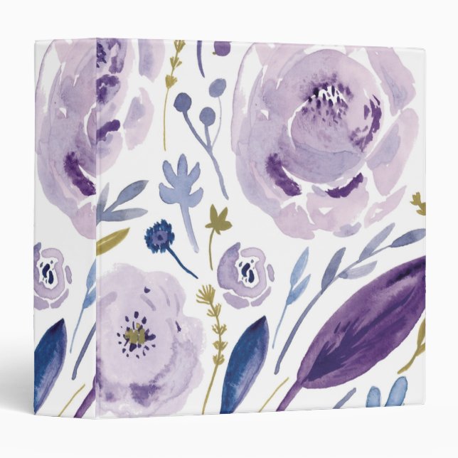 Classeur motif floral (Devant/Côté)