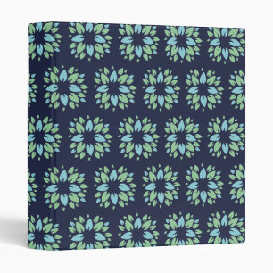 Classeur Motif floral bleu vert foncé moderne