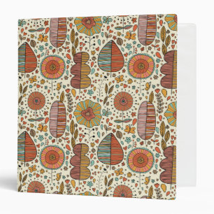 Classeur Motif floral d'été fait de feuille
