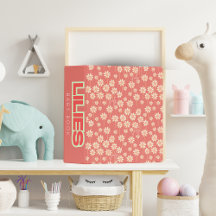 Motif floral Marguerite blanche Nom personnalisé 