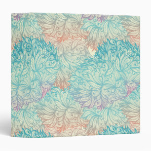 Classeur Motif floral multicolore de griffonnage
