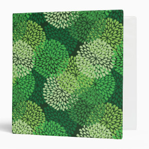 Classeur Motif floral vert